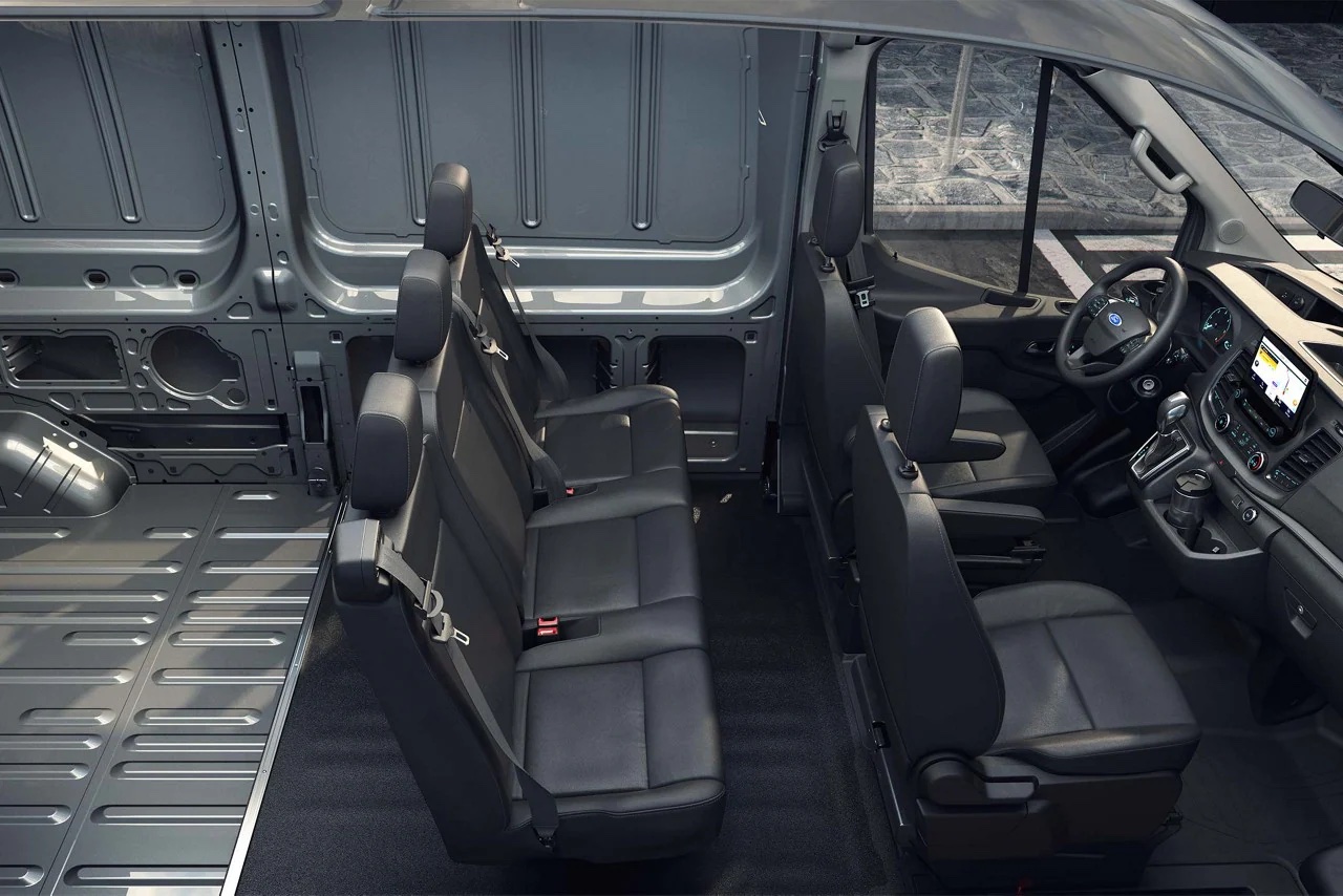 Interior of the 2022 Ford Transit