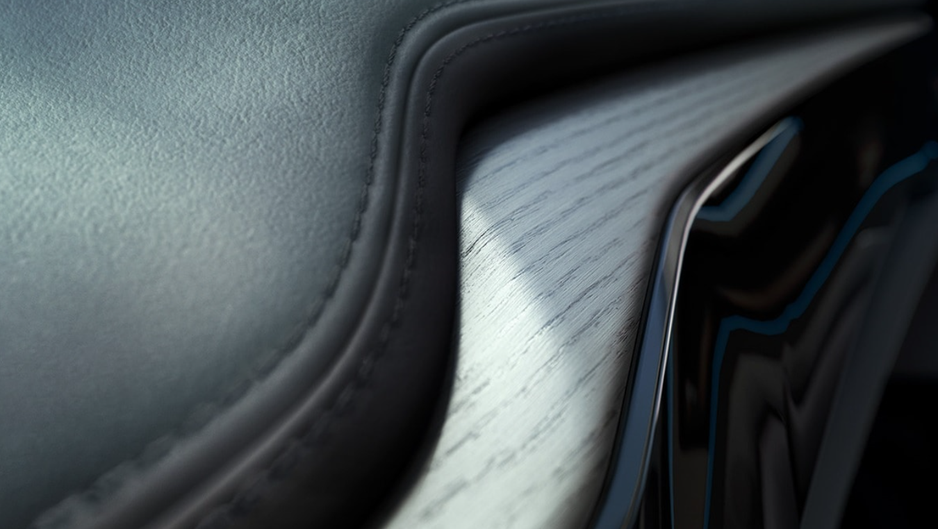 Los materiales de primera calidad como la madera de poro abierto subrayan el carácter Premium de este SUV.