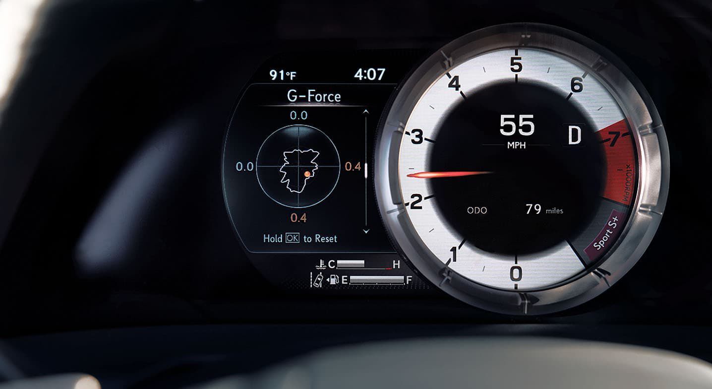 Digital Cluster in the 2022 Lexus ES 250