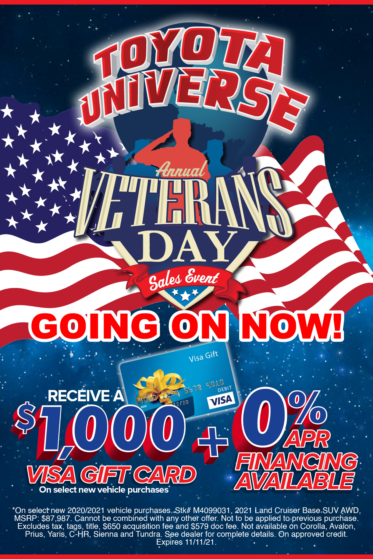Annual Veterans Day Sales Event Toyota Universe