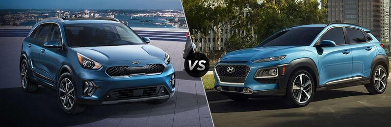 Compare kia niro and store hyundai kona