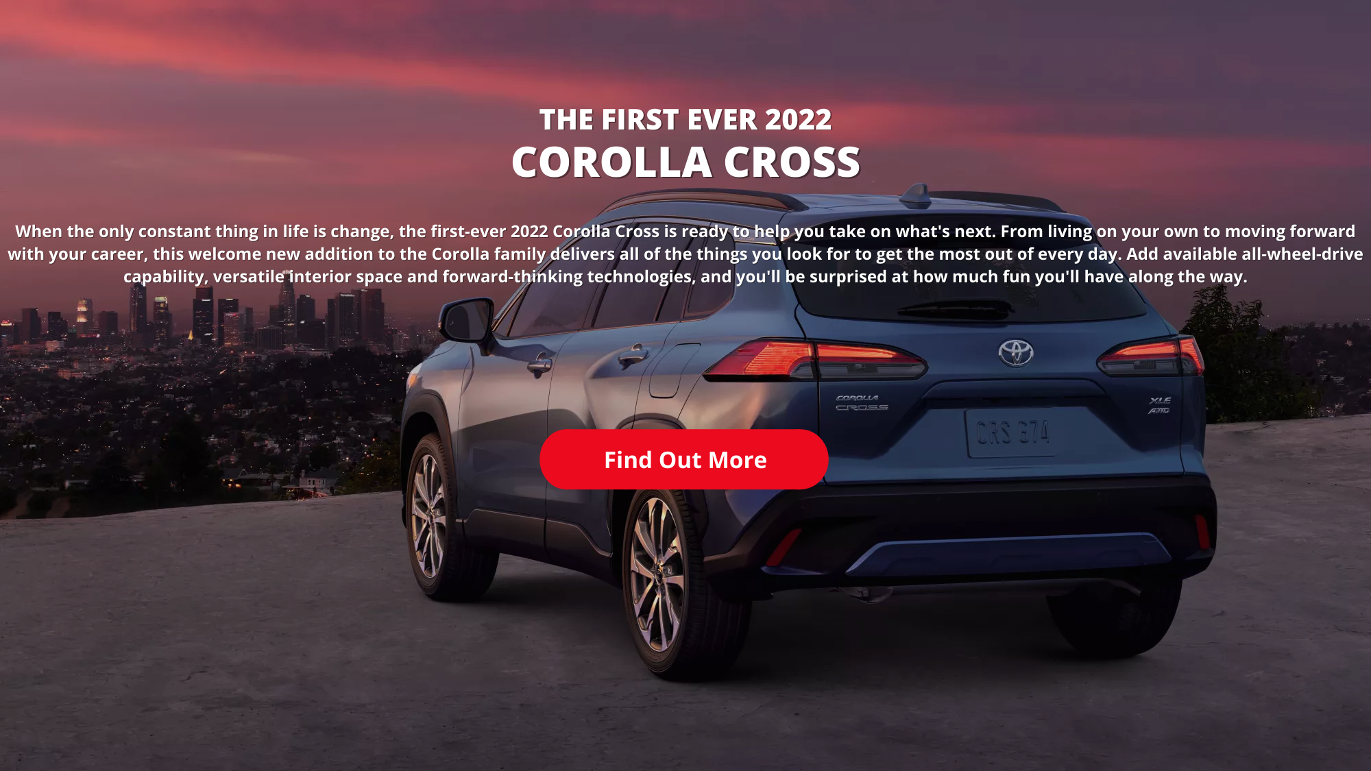 The First Ever 2022 Corolla Cross. Find out more