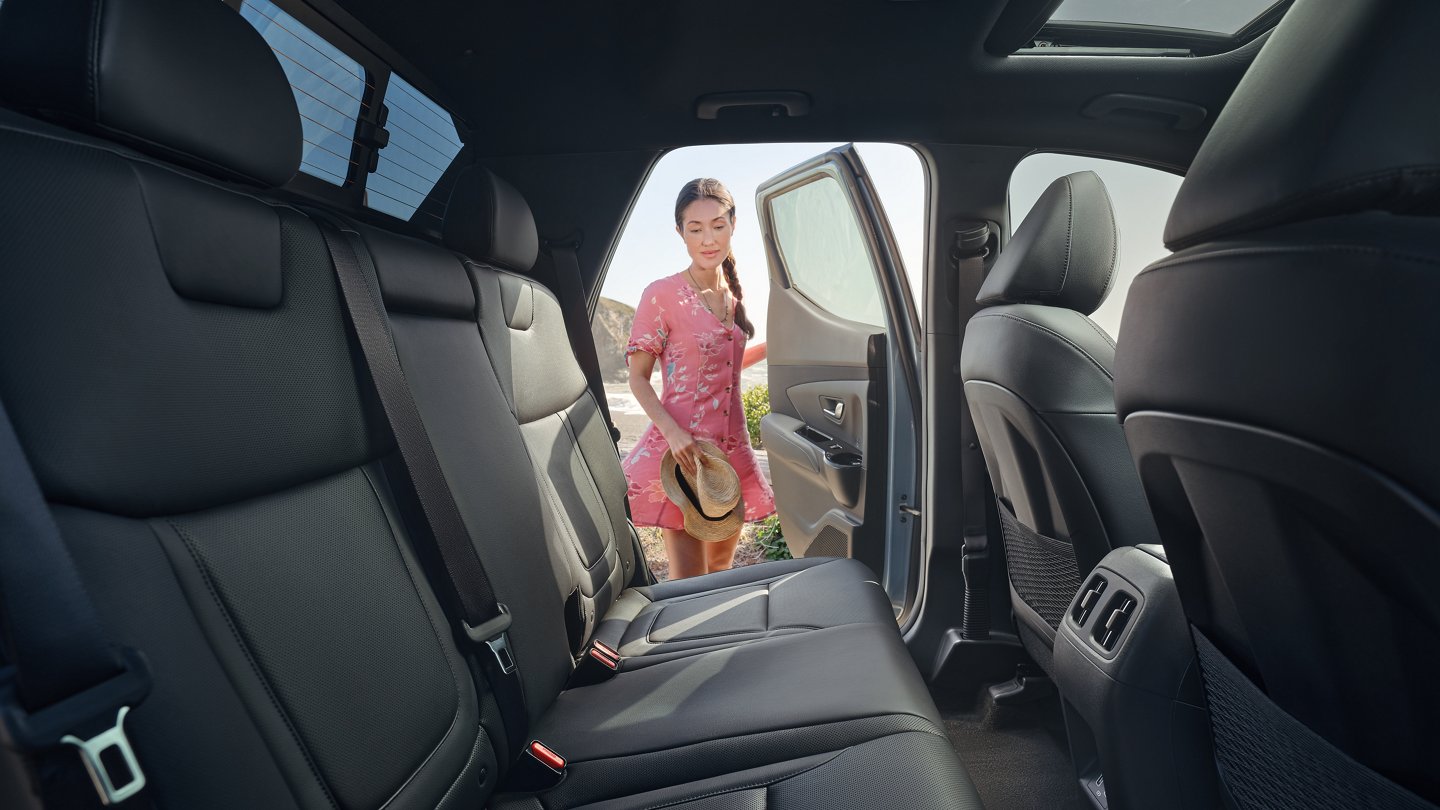 Rear Seats in the 2022 Hyundai Santa Cruz