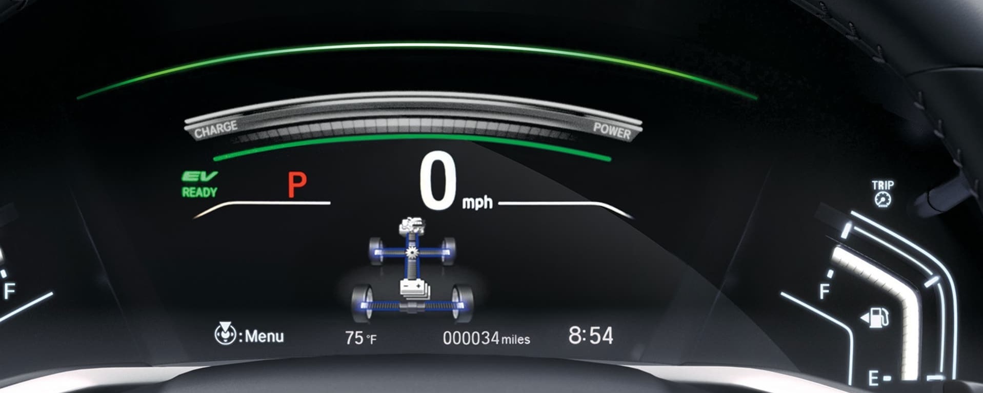 Interior of the 2022 Honda CR-V Hybrid