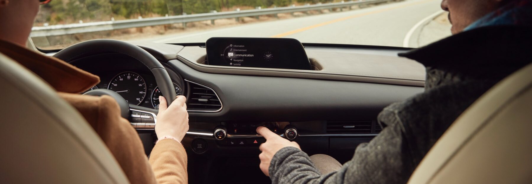 Dashboard in the 2021 MAZDA CX-30