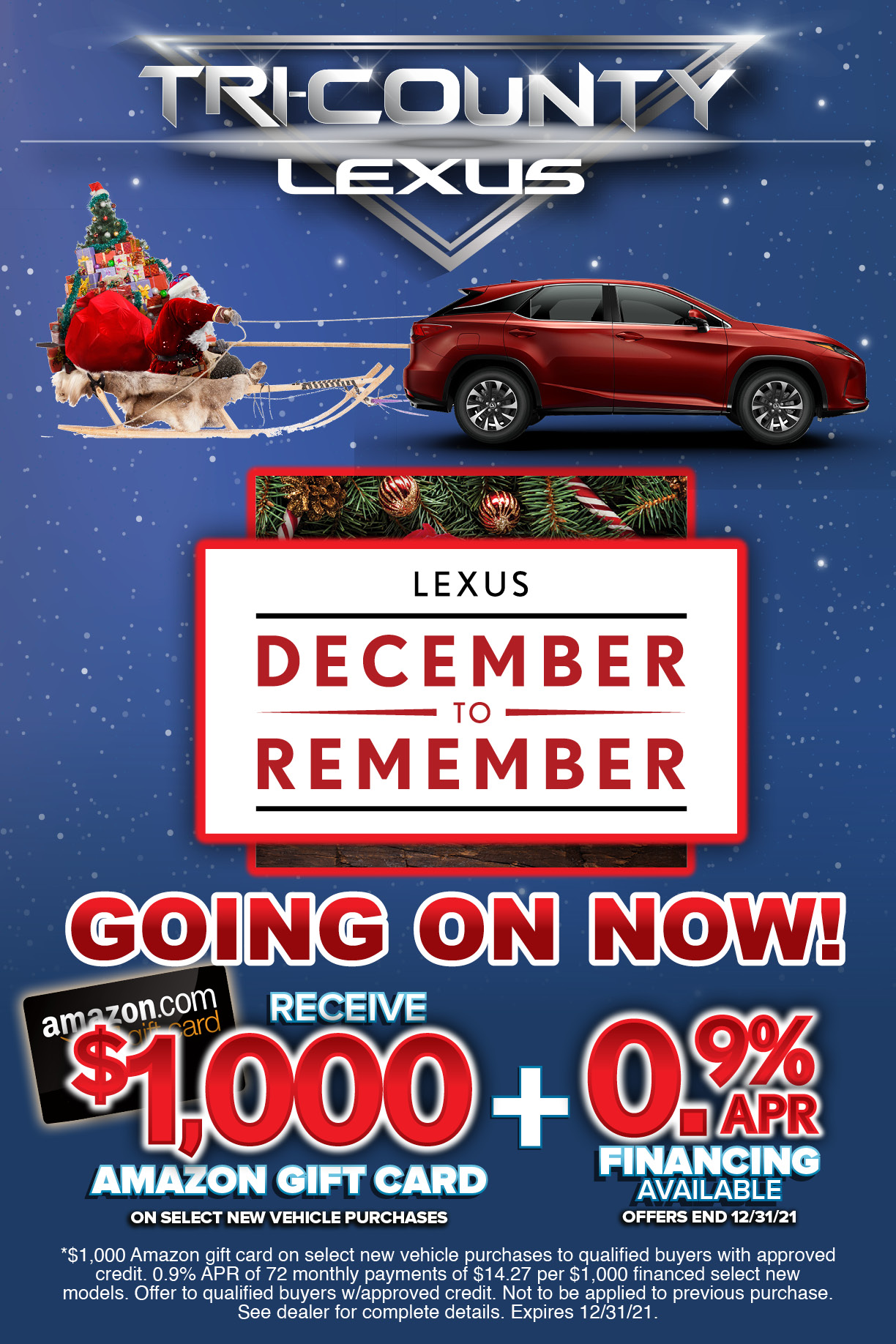 December to remember tri county lexus