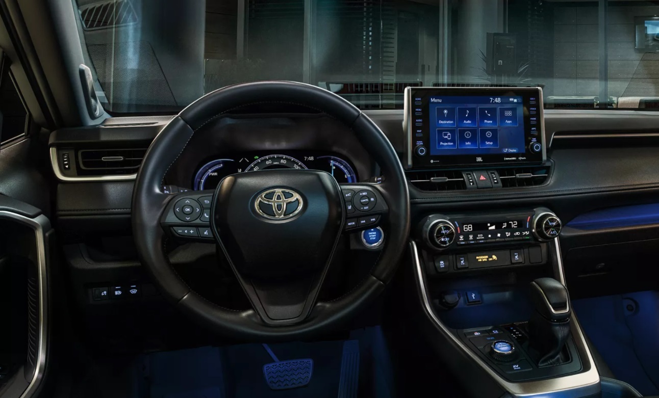 Dashboard in the 2022 Toyota RAV4