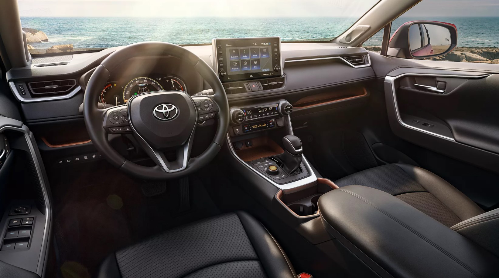 2022 Toyota RAV4 Steering Wheel and Dashboard