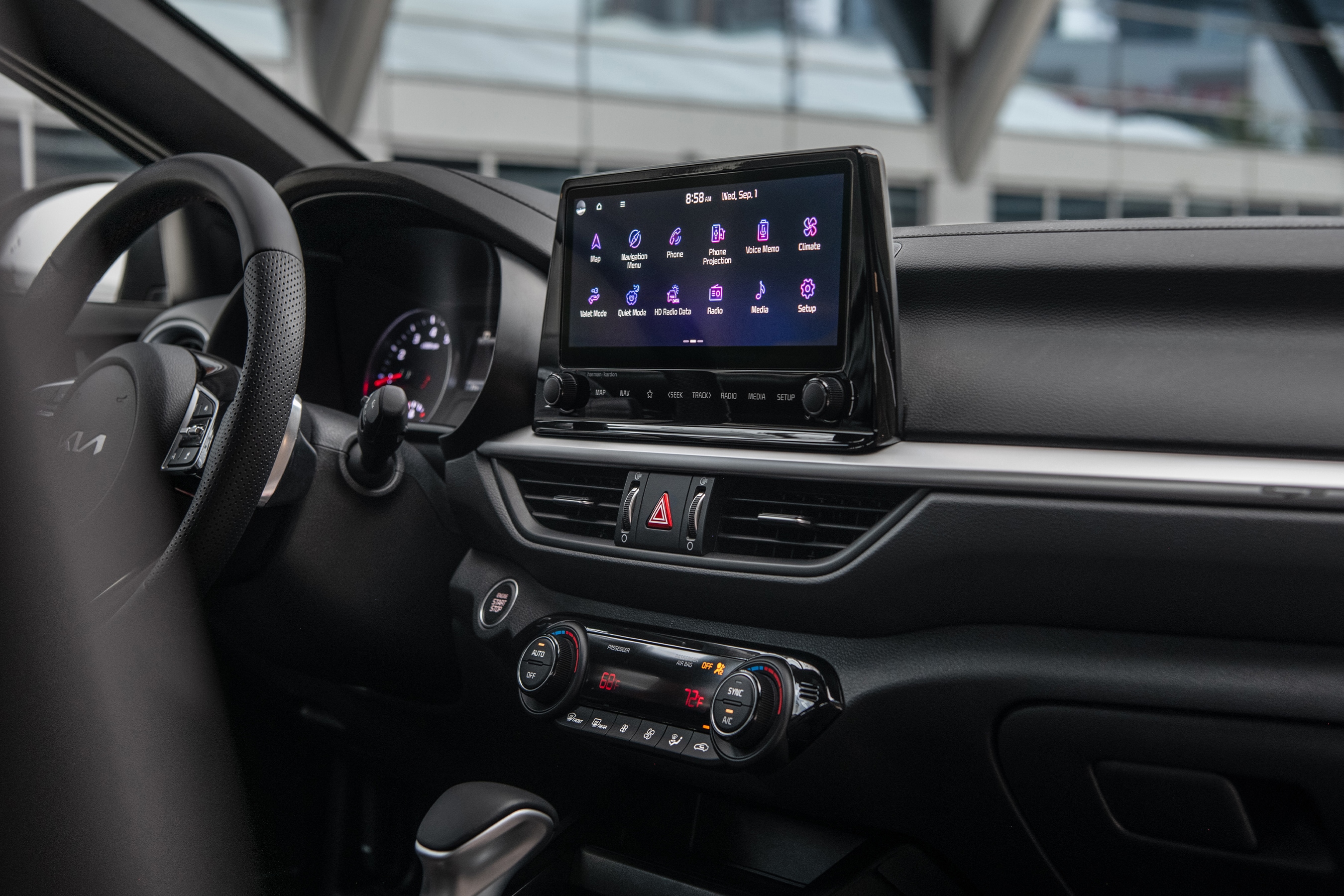 Interior of the 2022 Kia Sportage