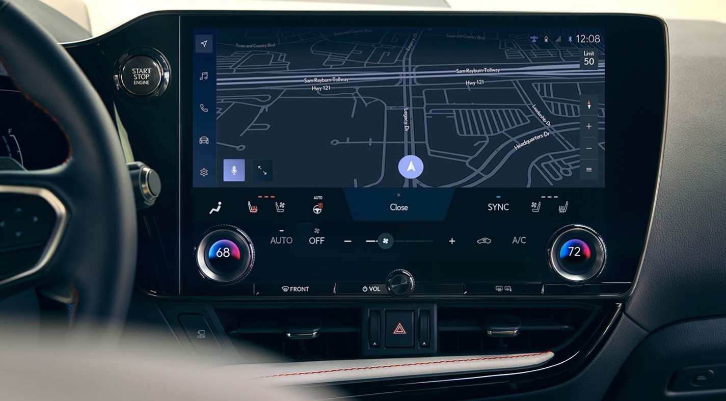2022 Lexus NX 350 Display Screen Navigation