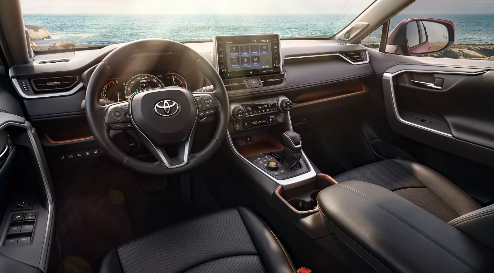 Dashboard in the 2022 Toyota RAV4 Hybrid