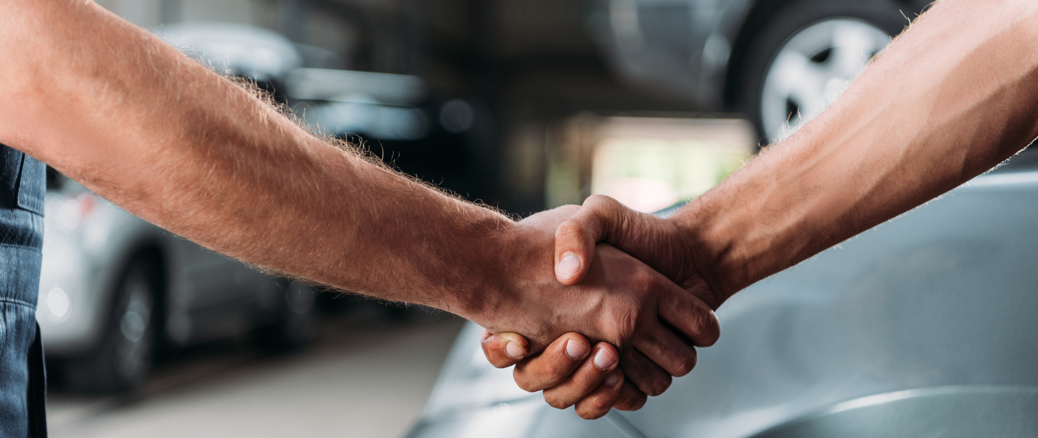 two people shaking hands