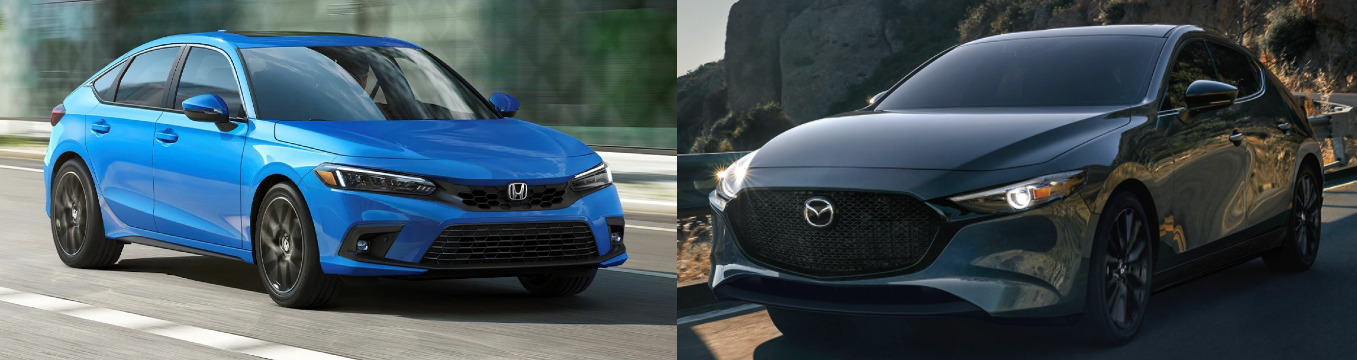 2022 Honda Civic Hatchback vs 2022 Mazda 3 Hatchback Espanol - Paul ...