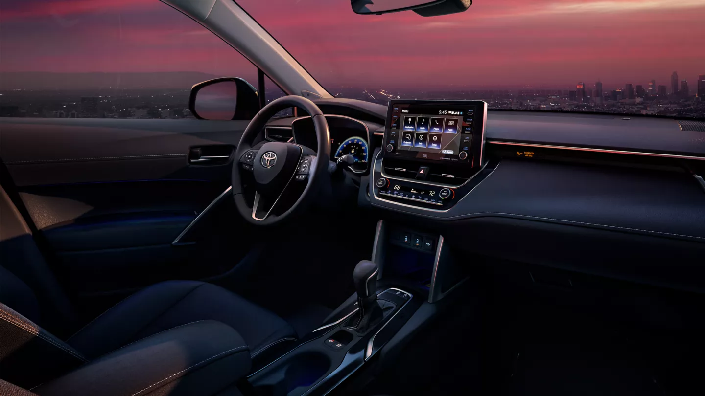 Interior of the 2022 Toyota Corolla Cross