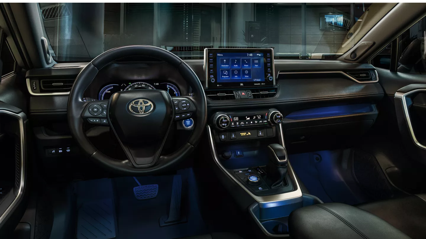 Cabin of the 2022 Toyota RAV4