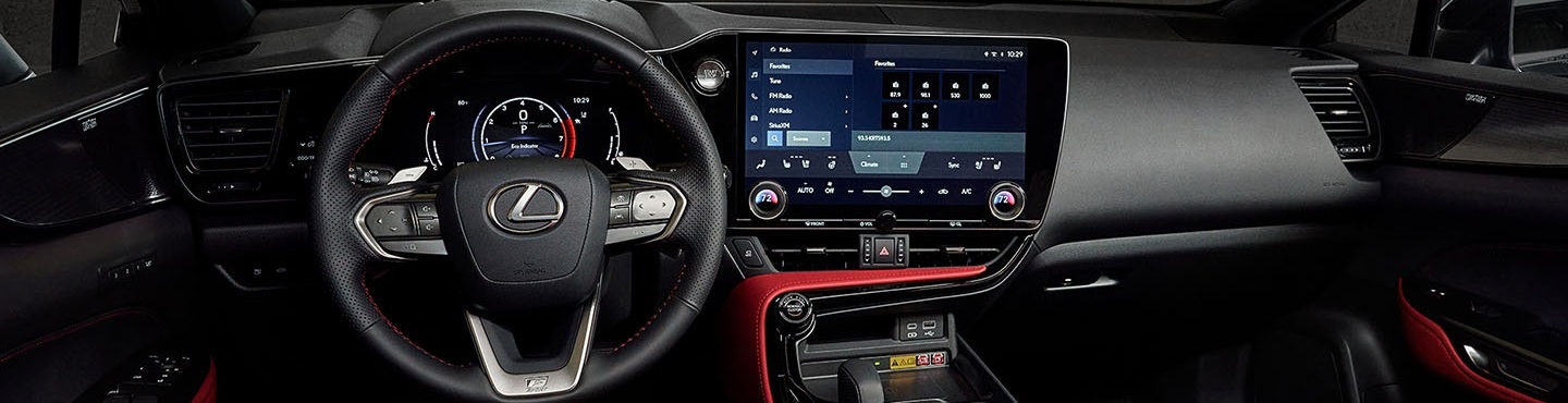 La cabina del Lexus NX 350 2022 es un escaparate de características Premium.