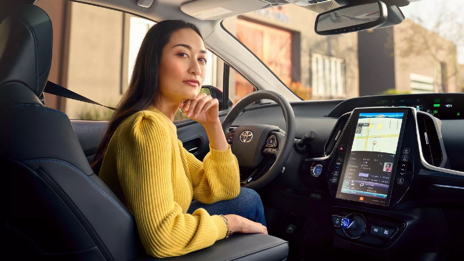 Interior of the 2022 Toyota Prius