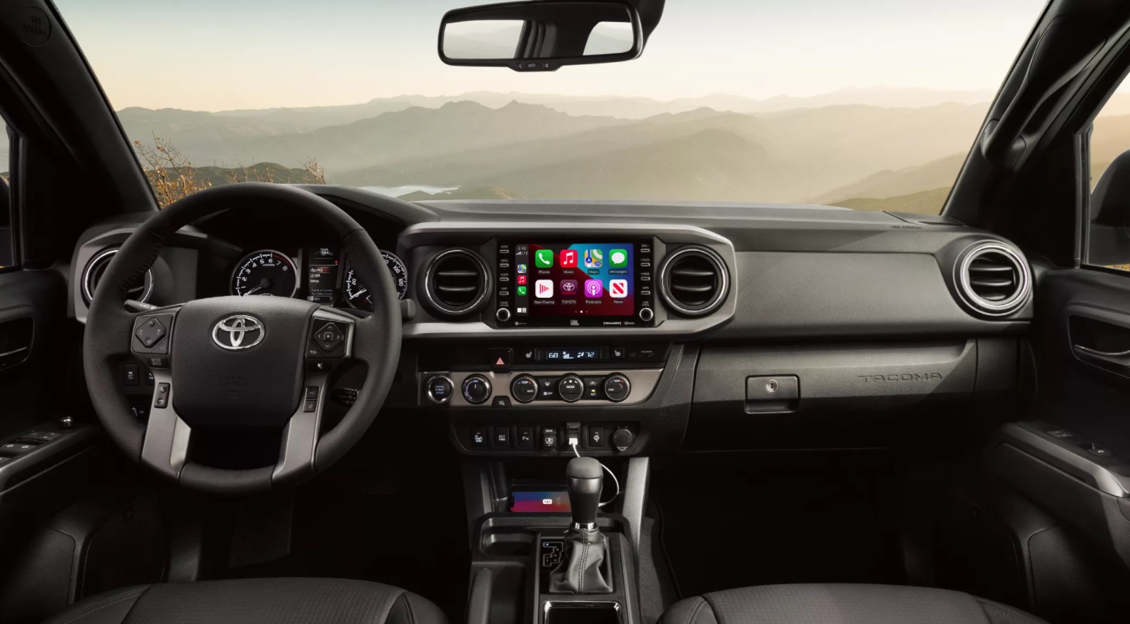 Dashboard in the 2022 Toyota Tacoma