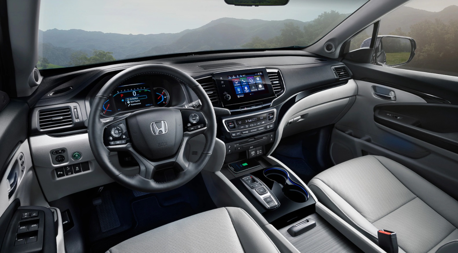 Dashboard in the 2022 Honda Pilot