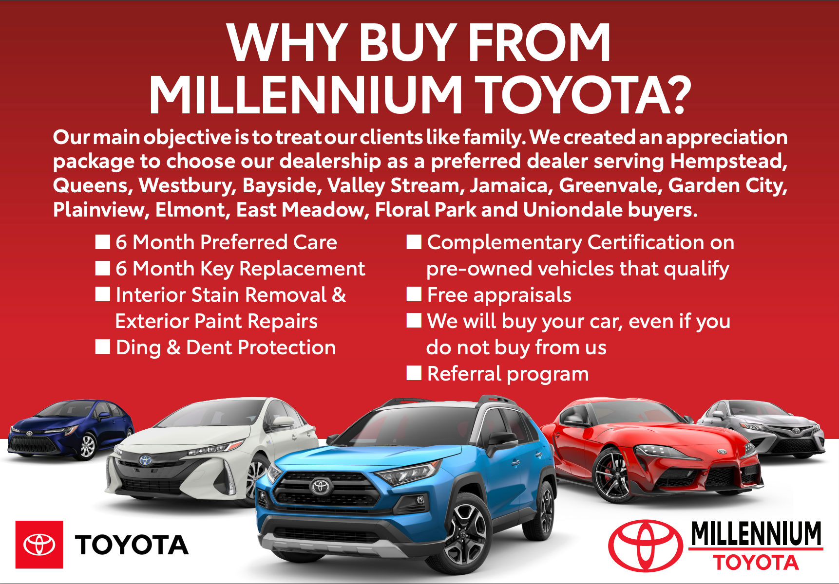 Why Buy From Millennium Toyota of Hempstead NY