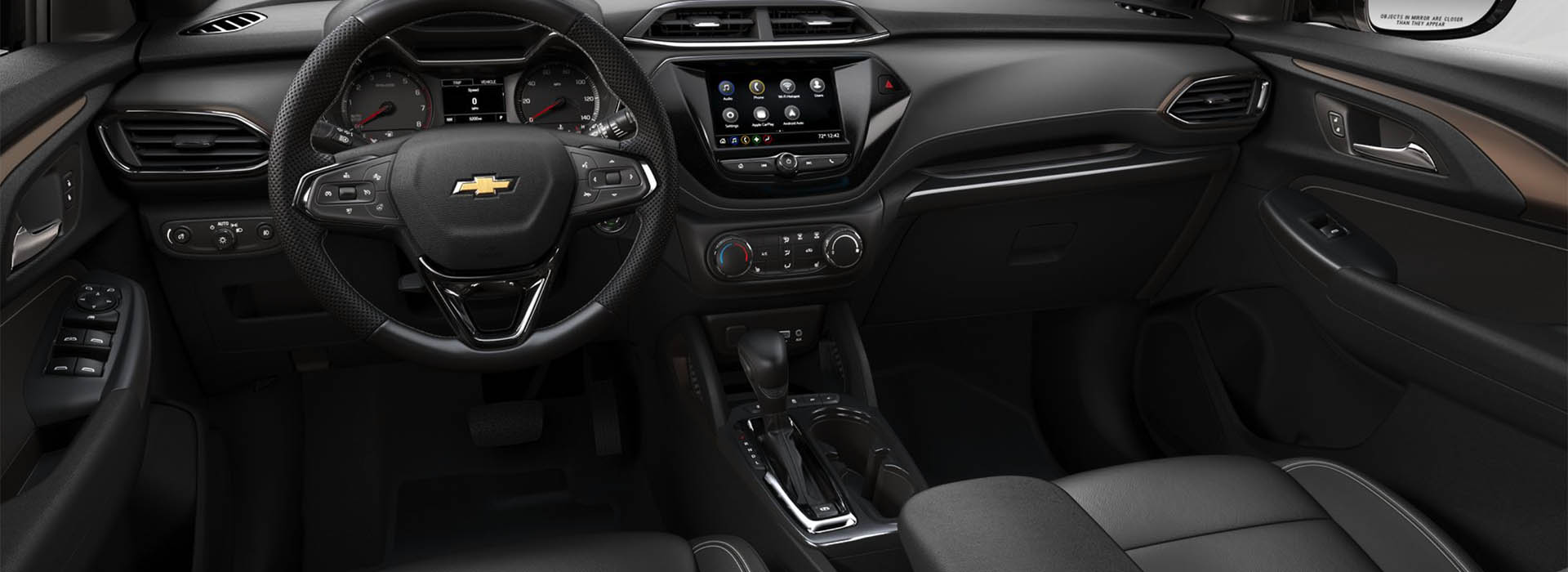 Interior of chevy Trailblazer.