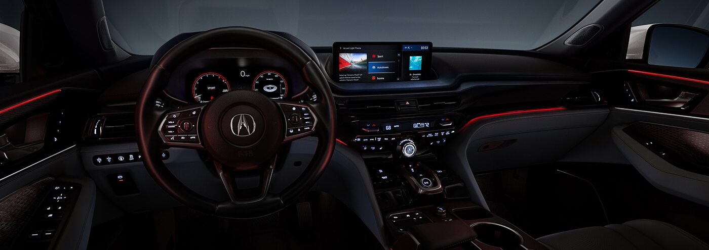 2022 Acura MDX Steering Wheel and Dashboard