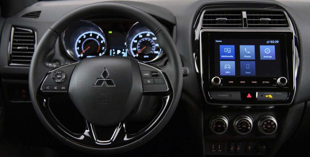 Dashboard in the 2022 Mitsubishi Outlander Sport