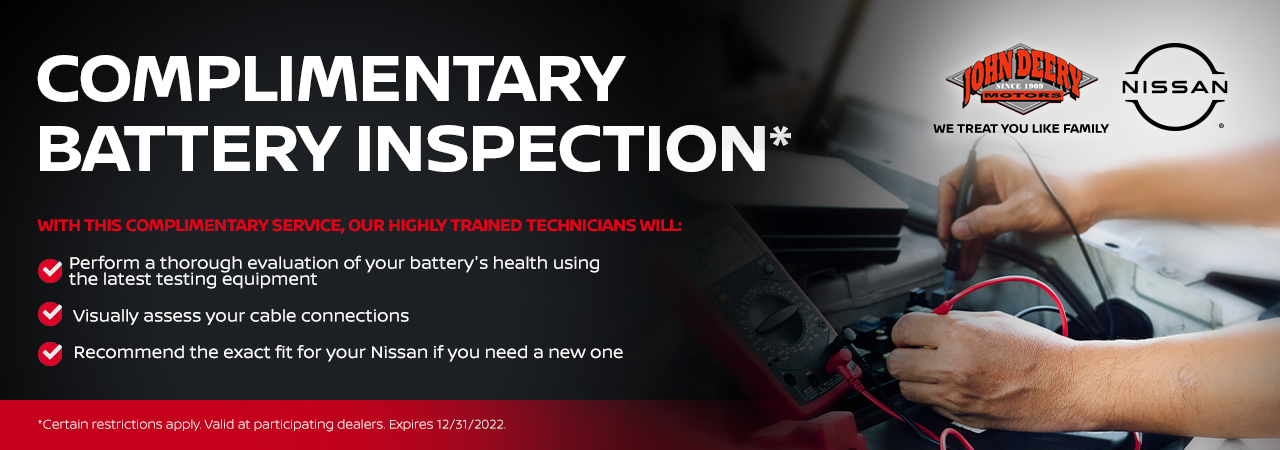 Complimentary Battery Inspection