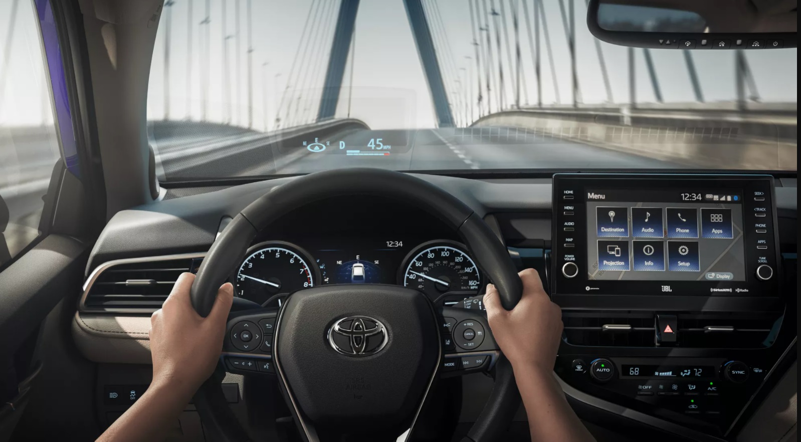 Dashboard in the 2022 Toyota Camry