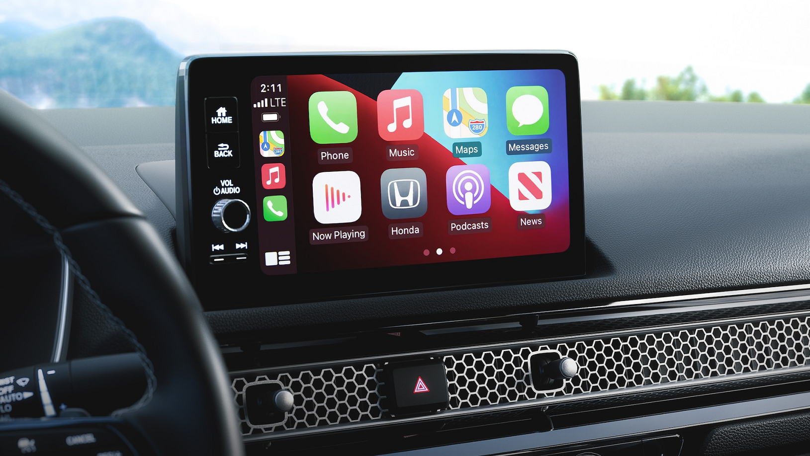 Touchscreen in the 2022 Honda Civic Sedan