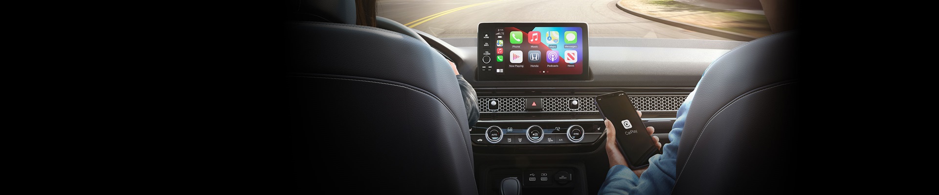 Touchscreen of the 2022 Civic Hatchback