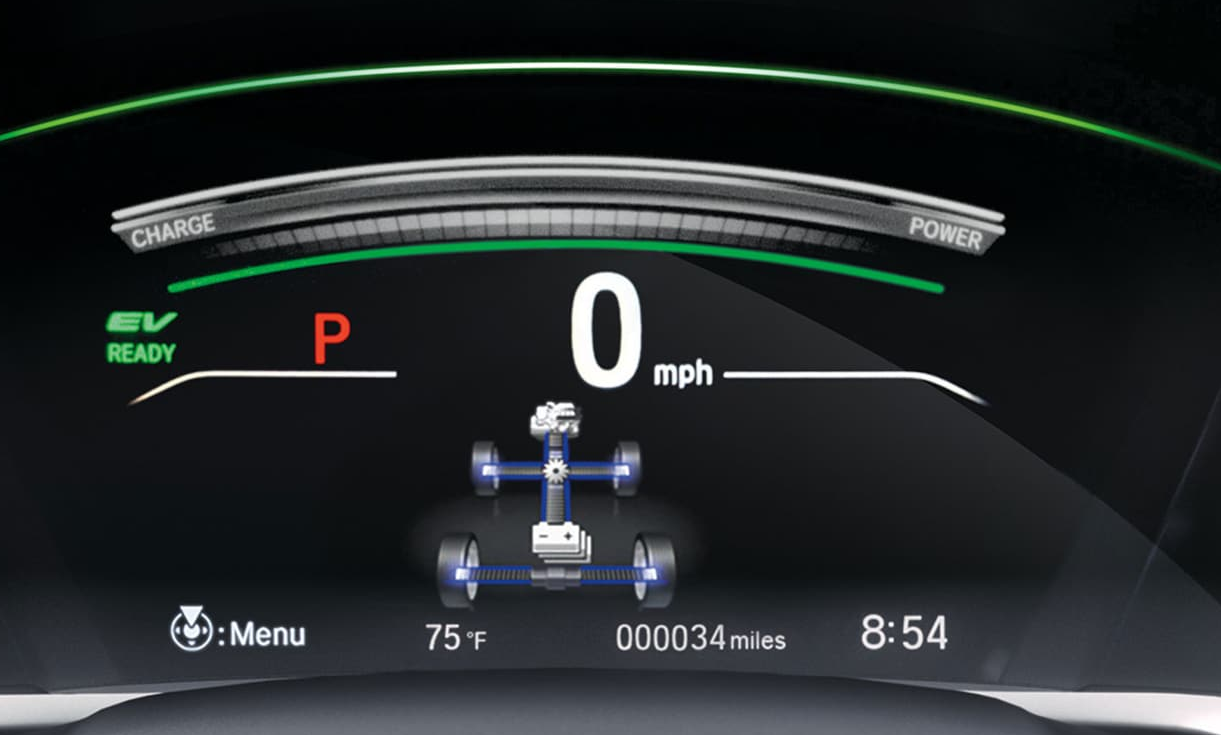 Driver Information Interface of the 2022 CR-V Hybrid