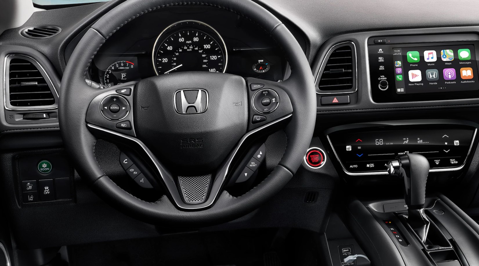 2022 Honda HR-V Steering Wheel and Center Stack