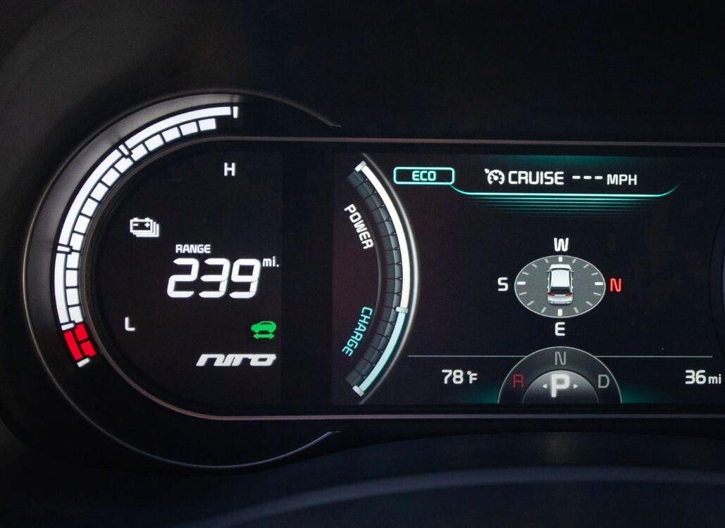Driver Information Screen in the 2022 Niro EV