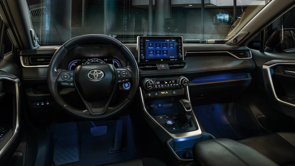 Steering Wheel of the 2022 RAV4 Hybrid