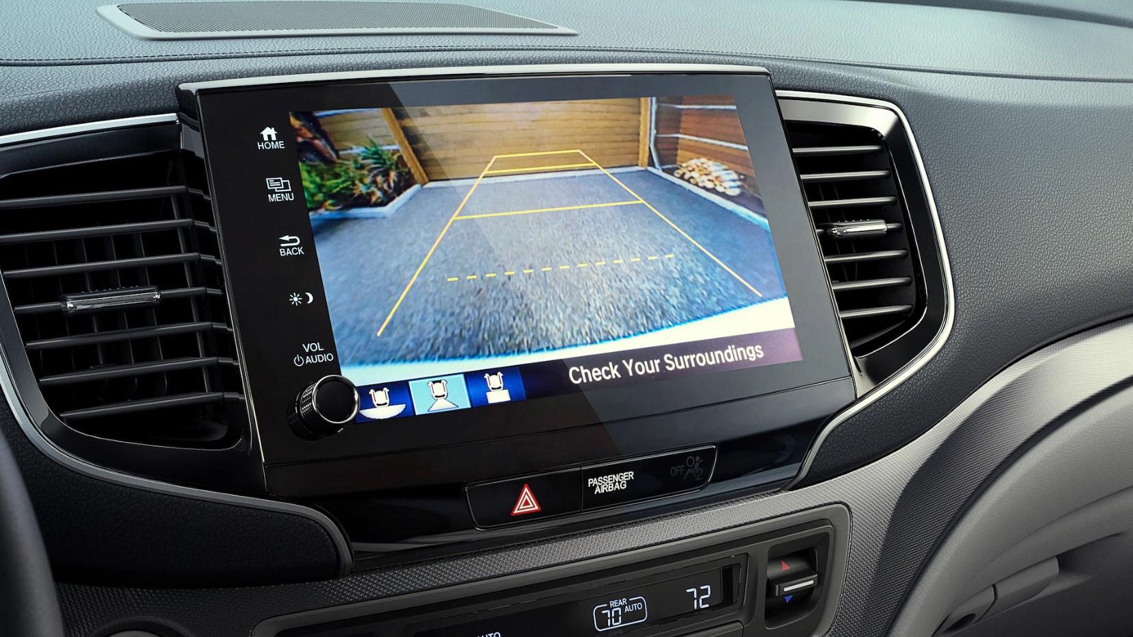 2022 Honda Ridgeline Multi-Angle Rearview Camera with Dynamic Guidelines