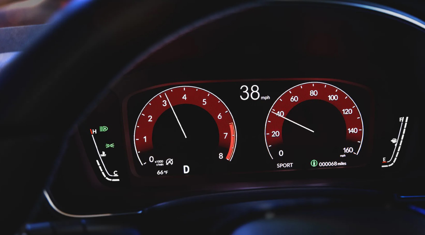 2022 Honda Civic Sedan Driver Information Interface