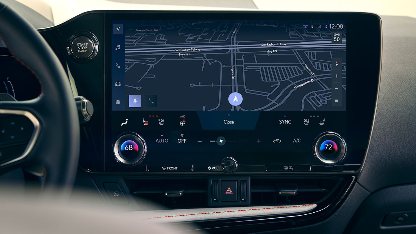 Interior of the 2022 Lexus NX 350