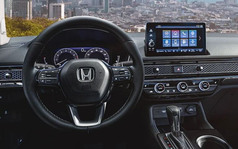 Steering Wheel of the 2022 Honda Civic
