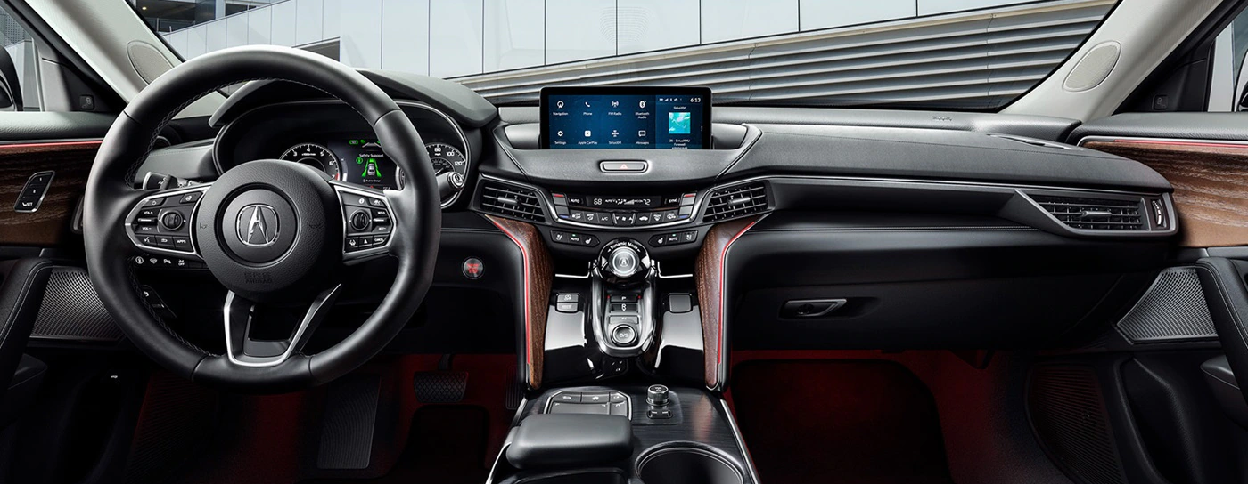 Interior of the 2022 TLX
