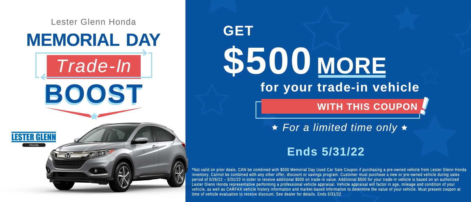 Memorial Day Sales Event Lester Glenn Honda