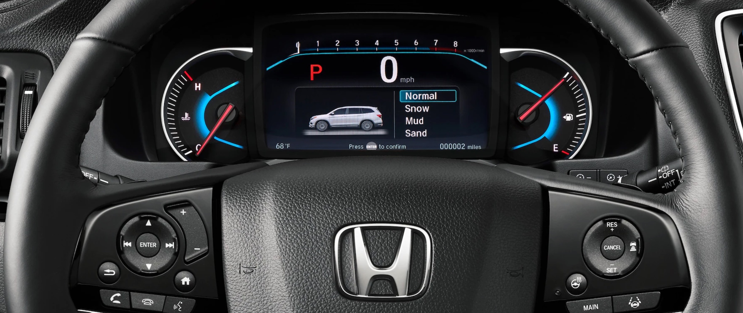 2022 Honda Pilot Drive Mode Display