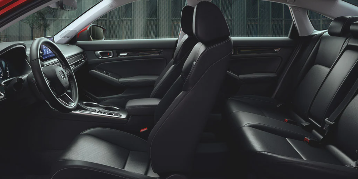 Seating of the 2022 Civic Sedan