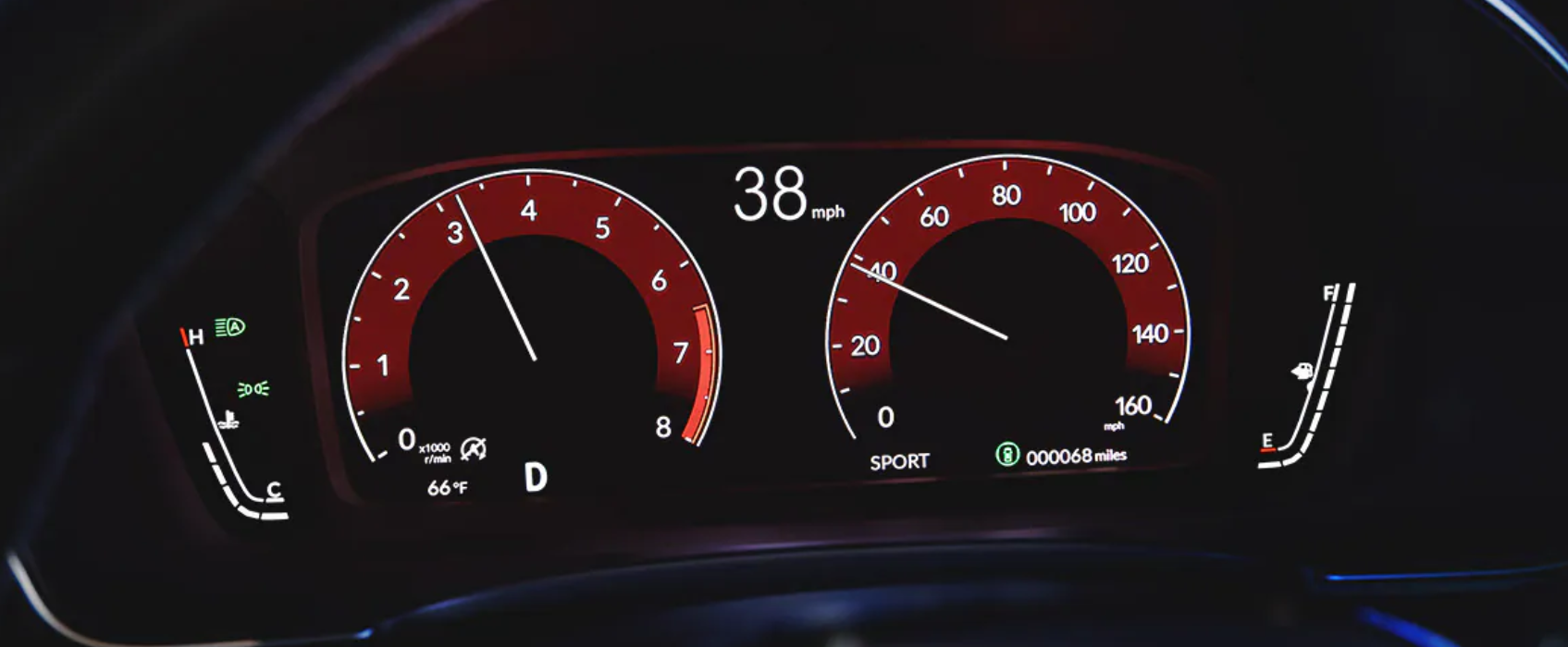 Interior of the 2022 Civic Sedan