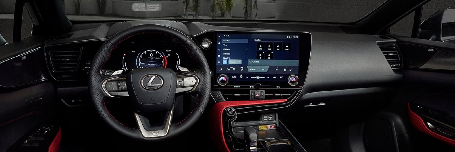 Dashboard in the 2022 Lexus NX 350