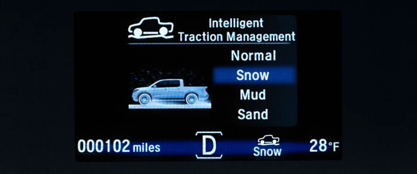 2022 Honda Ridgeline Intelligent Traction Management