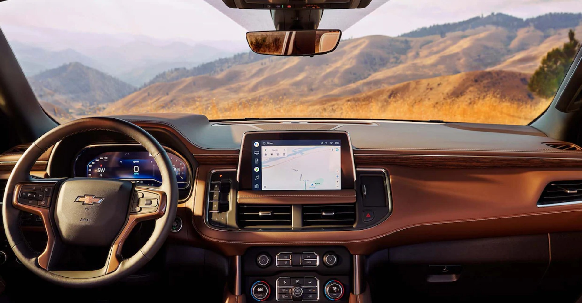 Dashboard in the 2022 Suburban