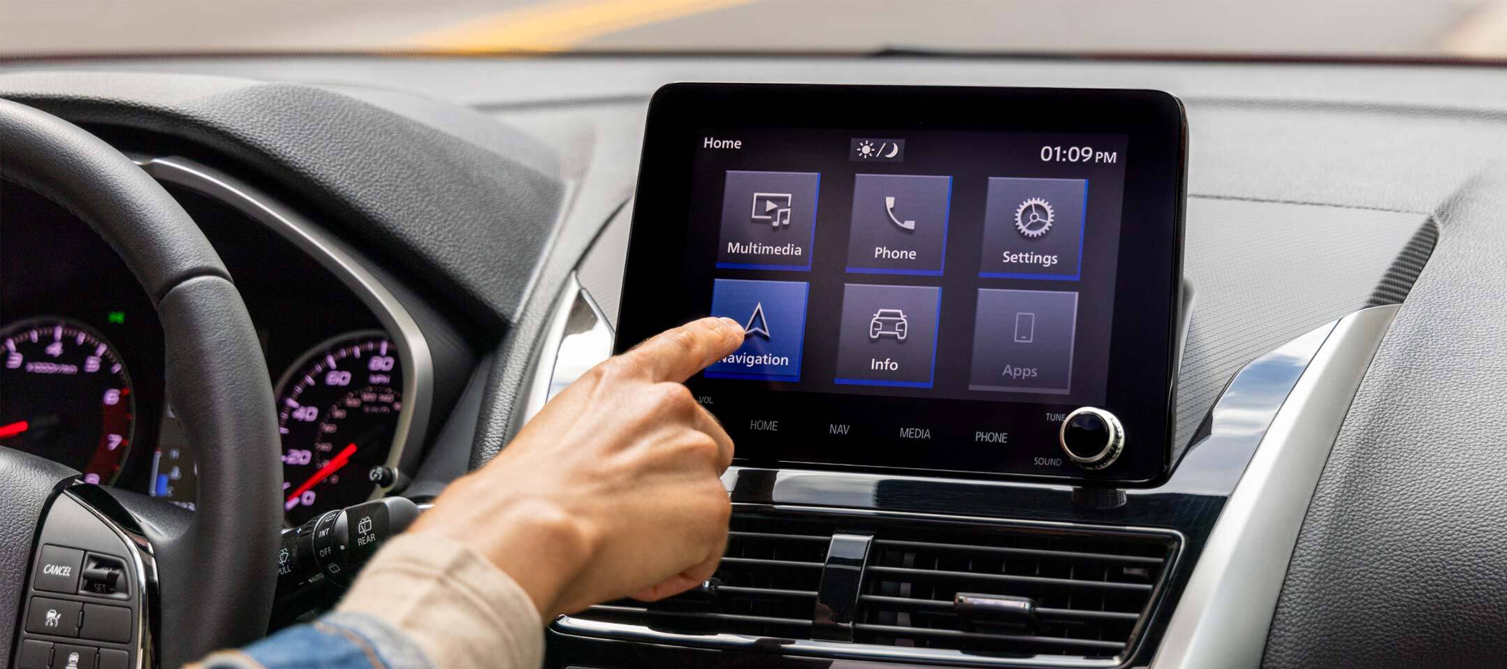 Interior of the 2023 Mitsubishi Eclipse