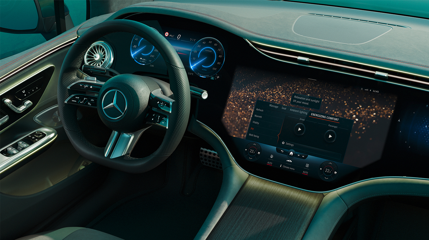 Interior of the 2023 Mercedes-Benz EQE