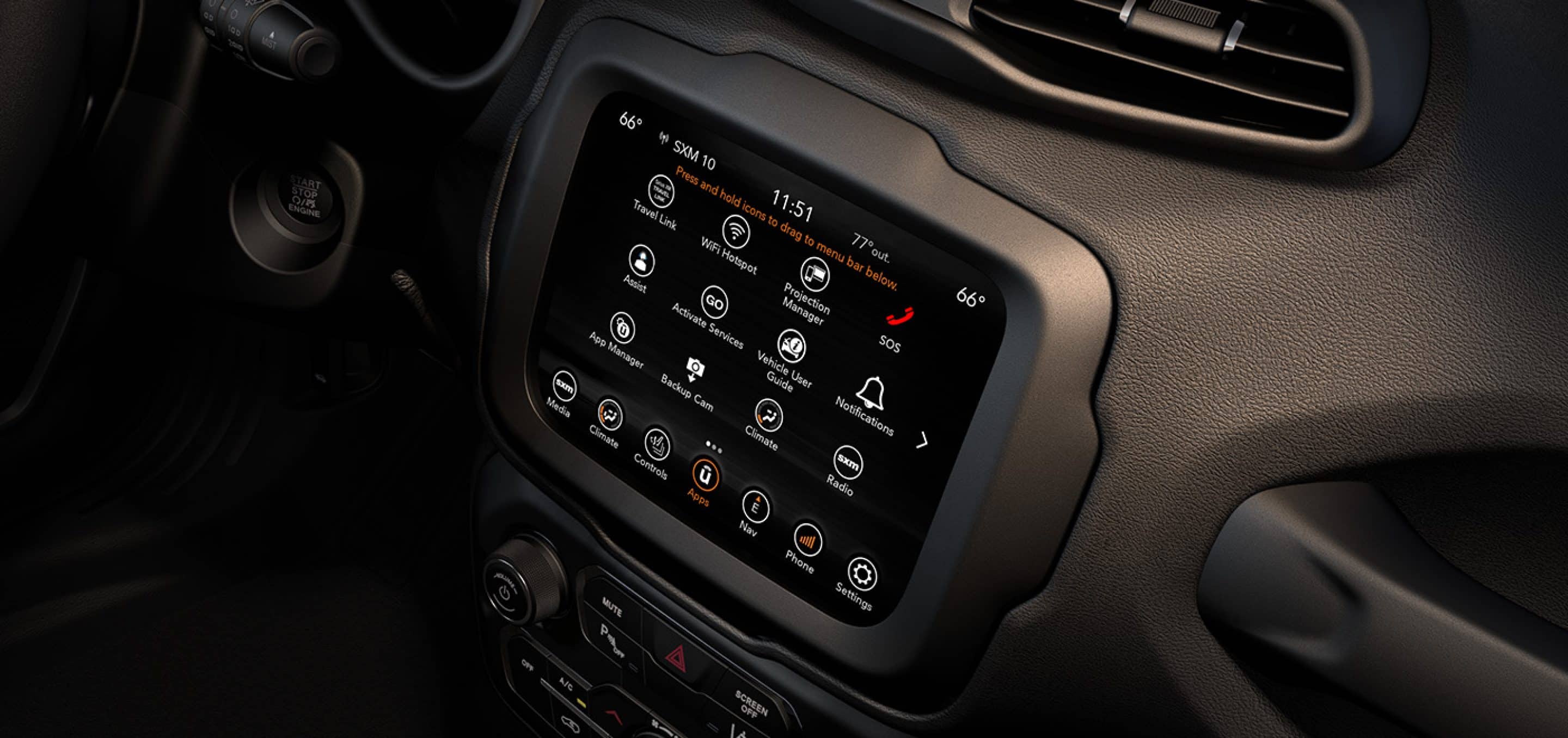 2022 Jeep Renegade Console